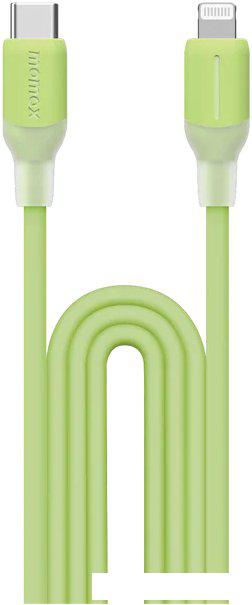 Кабель Momax DL53G 1-Link Flow LC USB Type-C - Lightning (1.2 м, зеленый)