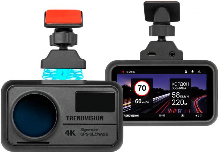 Видеорегистратор-GPS информатор (2в1) TrendVision TDR-725 Real 4K
