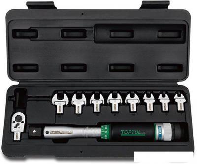 Динамометрический ключ с набором Toptul 3/8" 6-30 Нм GAAI1001