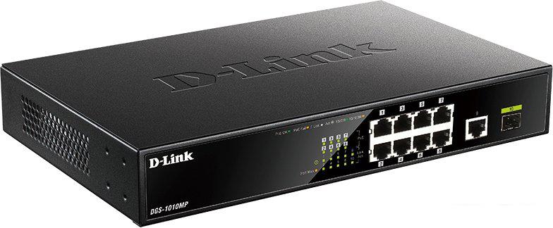 Неуправляемый коммутатор D-Link DGS-1010MP/A1A