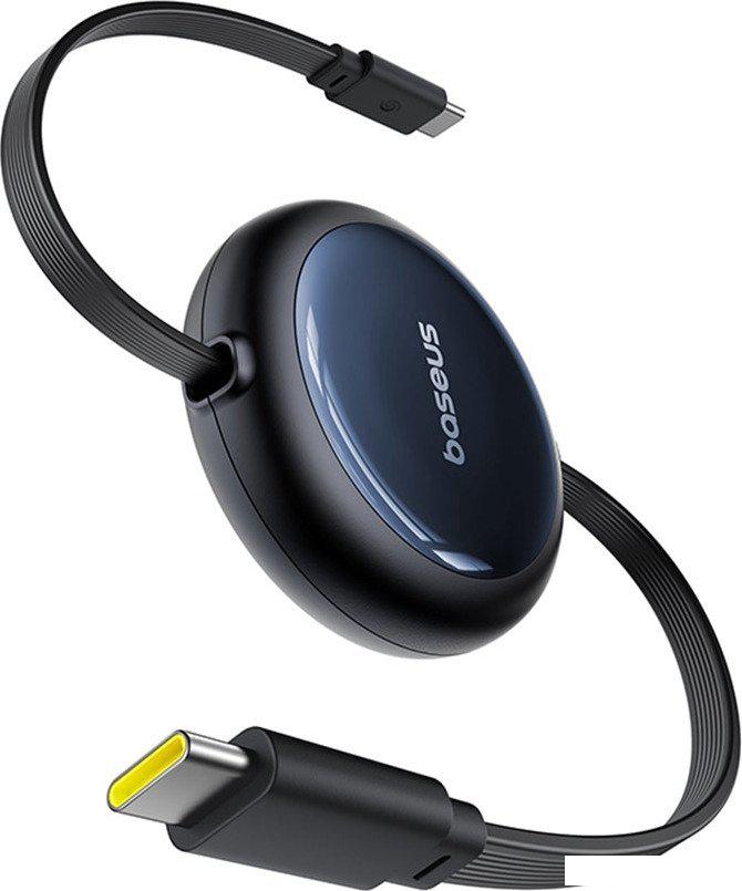 Кабель Baseus Nomos Retractable Retractable Cable USB Type-C - USB Type-C 100W (1.5 м, черный)