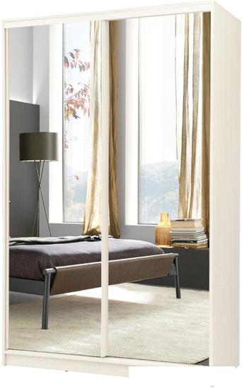 Шкаф-купе Рэйгрупп Bromo BBB 01 РГ-11.01 B 140 BBB 140x220.5 (дуб бордо лайт/белый)