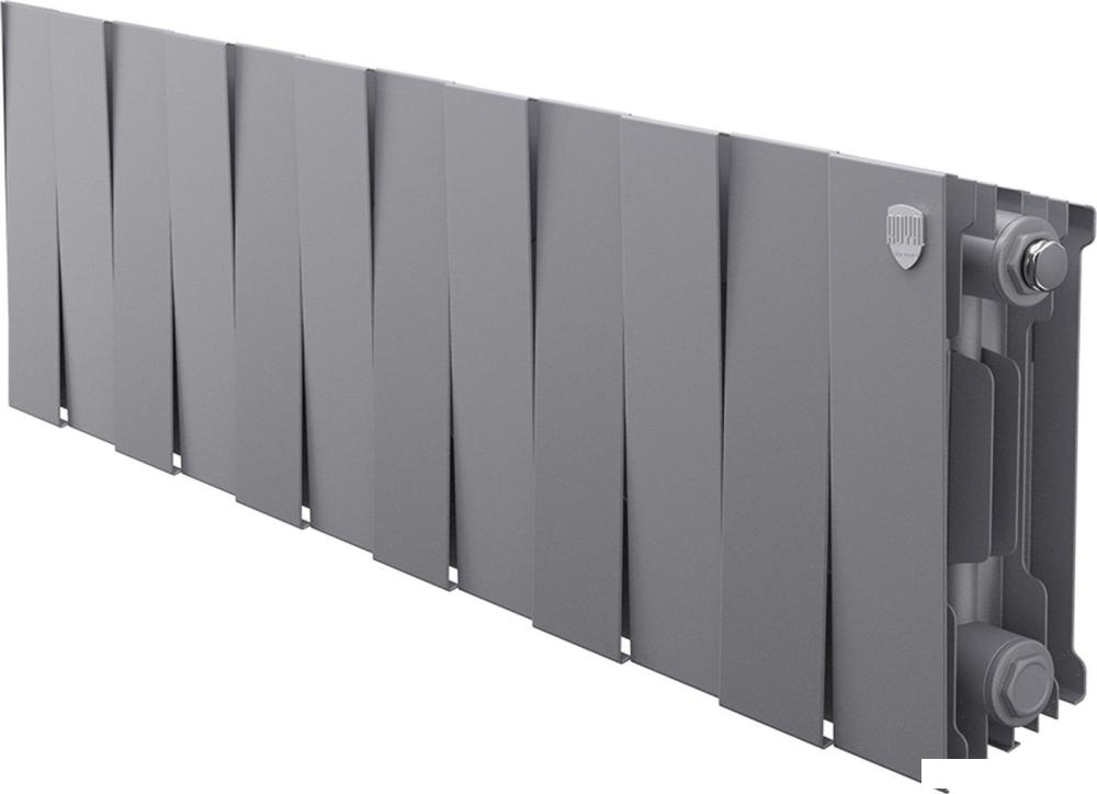 Биметаллический радиатор Royal Thermo PianoForte 200 Серебристый - 12 секций