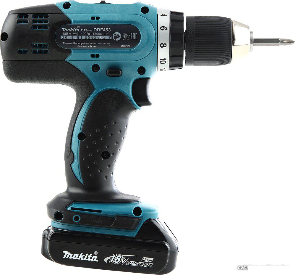 Дрель-шуруповерт Makita DDF453SYE (с 2-мя АКБ, кейс)