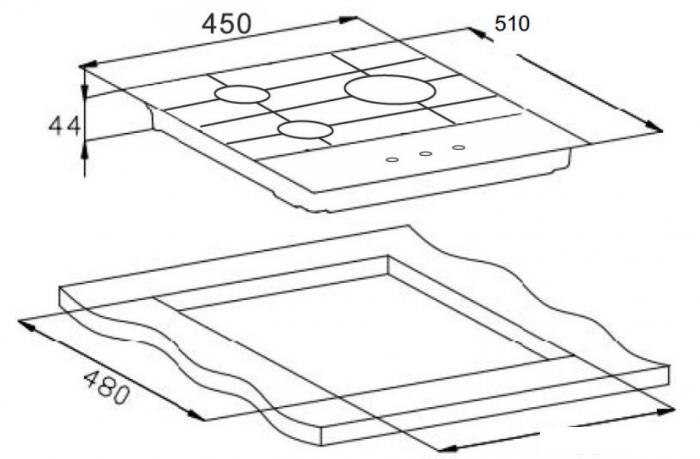 Варочные панели Weissgauff HGG 451 BGh Nano Glass
