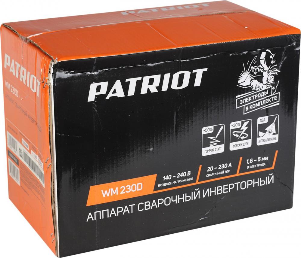 Сварочный инвертор Patriot WM 230D
