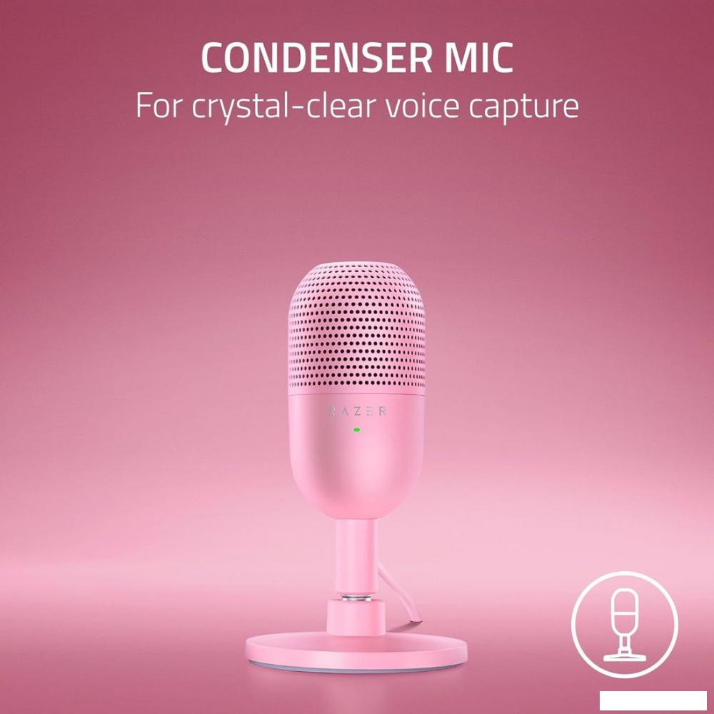 Проводной микрофон Razer Seiren V3 Mini Quartz Pink