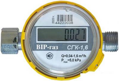 Счетчики газа Эрготех ВIP-газ СГК-1.6 с НГ