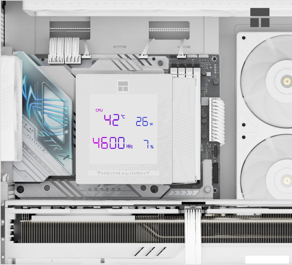 Кулер для процессора Thermalright Phantom Spirit 120 Digital SNOW (белый)