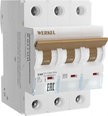 Выключатель автоматический Werkel 3P 40 A C 4.5 кА W903P404