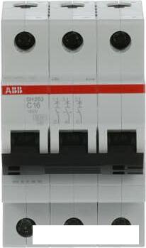 Выключатель автоматический ABB SH203-C16 3P 16А 2CDS213001R0164