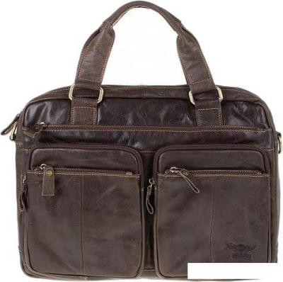 Женские и мужские сумки Poshete 253-6548-29 (коричневый)