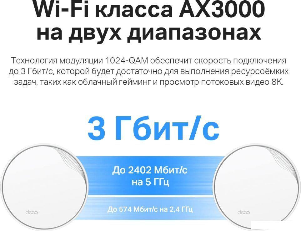 Wi-Fi система TP-Link Deco X50-PoE (2 шт)