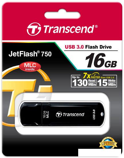 USB Flash Transcend JetFlash 750 16GB (TS16GJF750K)