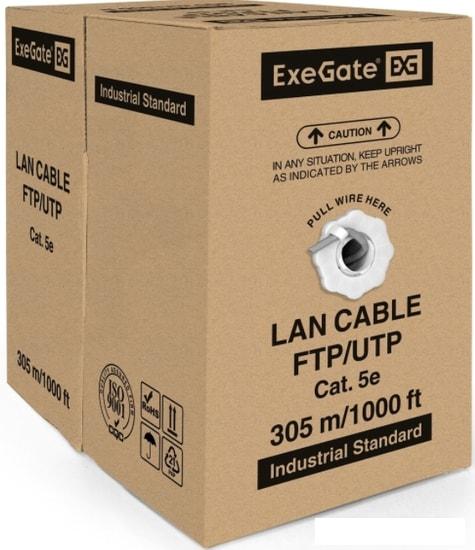 Кабель ExeGate UTP4-C5e-CCA-S25-IN-PVC-GY-305 UTP