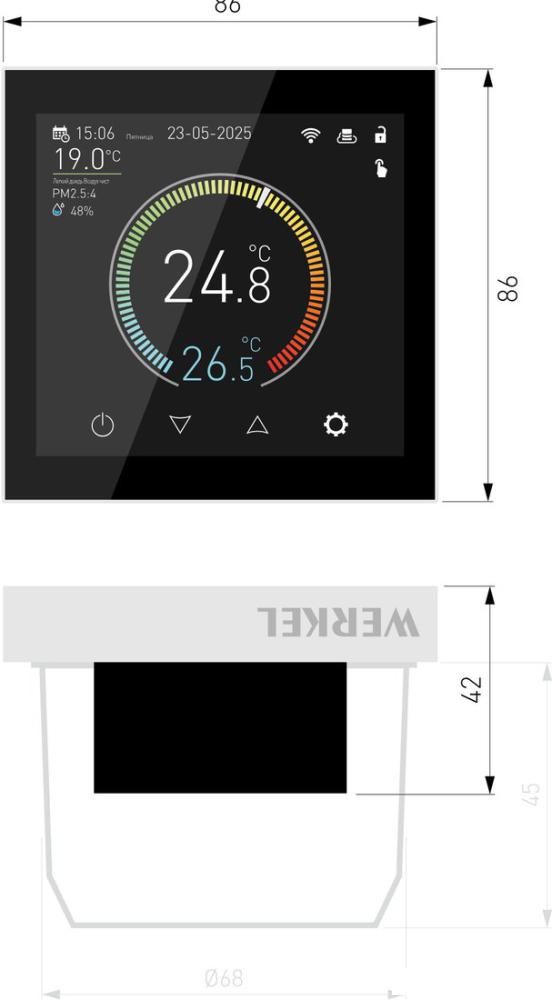 Терморегулятор Werkel W1851101 a071604 (белый)