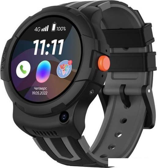 Умные часы и браслеты Elari KidPhone 4G Wink (черный)