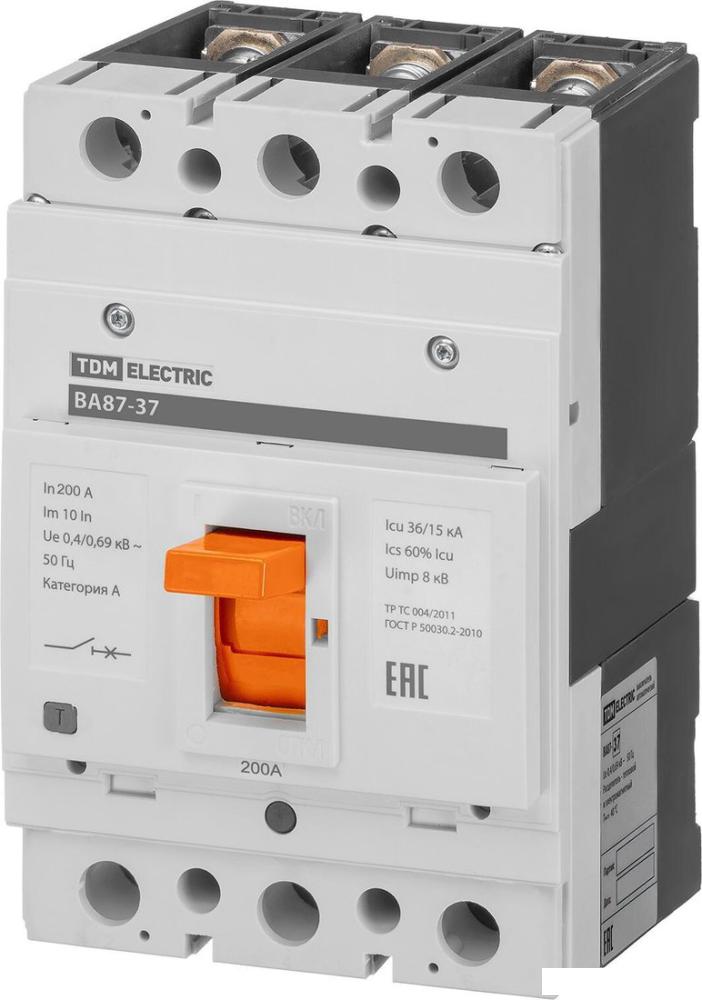 Выключатель автоматический TDM Electric ВА87-37 3Р 200А 35кА SQ0751-0017