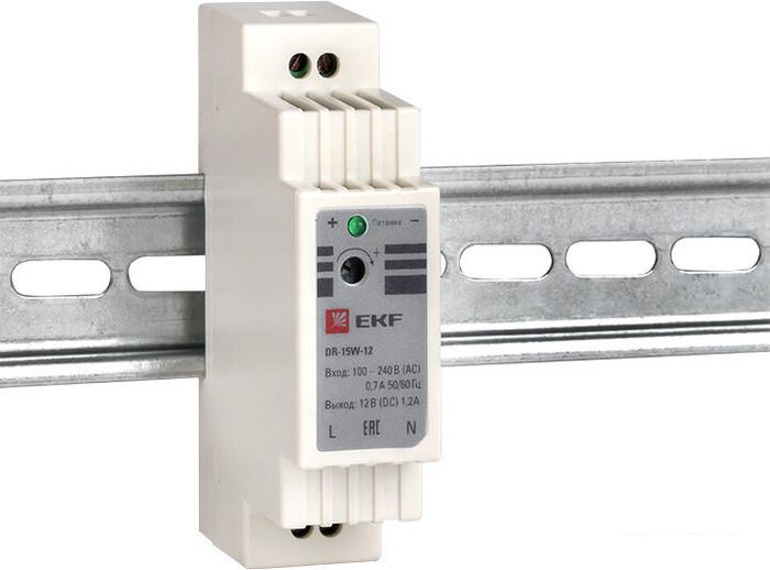 Блок питания на DIN-рейку EKF PROxima DR-15W-12