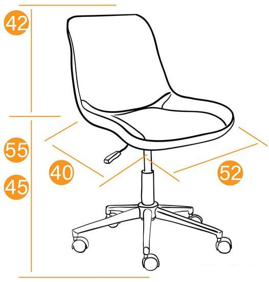 Офисное кресло TetChair Style (флок, бежевый)