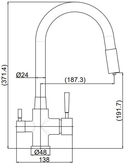 Смеситель Maxonor Pure Life PL4461-8