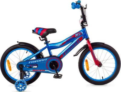 Детский велосипед Favorit Biker BIK-16BR (синий/красный)