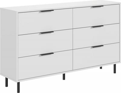 Комод Mio Tesoro Rimini KOM6S (белый/белый)