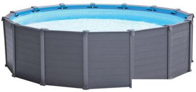 Каркасный бассейн Intex Graphite Gray Panel 26384 (478х124)