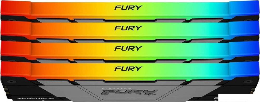 Оперативная память Kingston FURY Renegade RGB 4x16ГБ DDR4 3600 МГц KF436C16RB12AK4/64