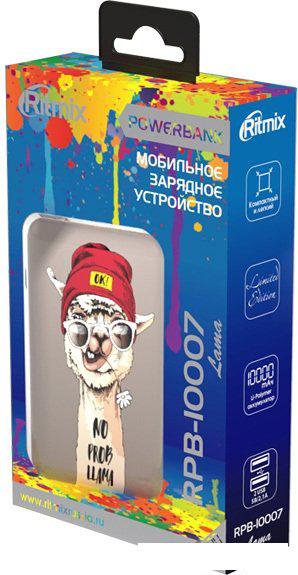 Внешний аккумулятор Ritmix RPB-10007 (лама)