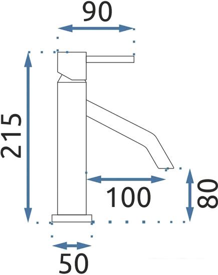 Смеситель Rea Level B2046 (черный матовый)