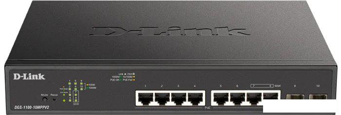 Управляемый коммутатор 2-го уровня D-Link DGS-1100-10MPPV2/A3A