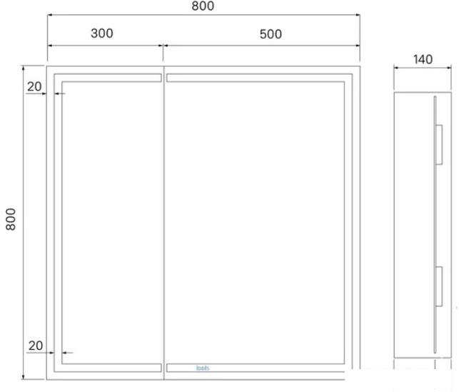 IDDIS Шкаф с зеркалом Zodiac ZOD8000i99