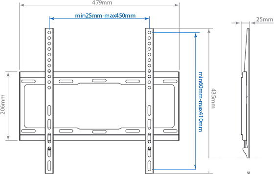 Кронштейн для телевизора Arm Media Steel-3