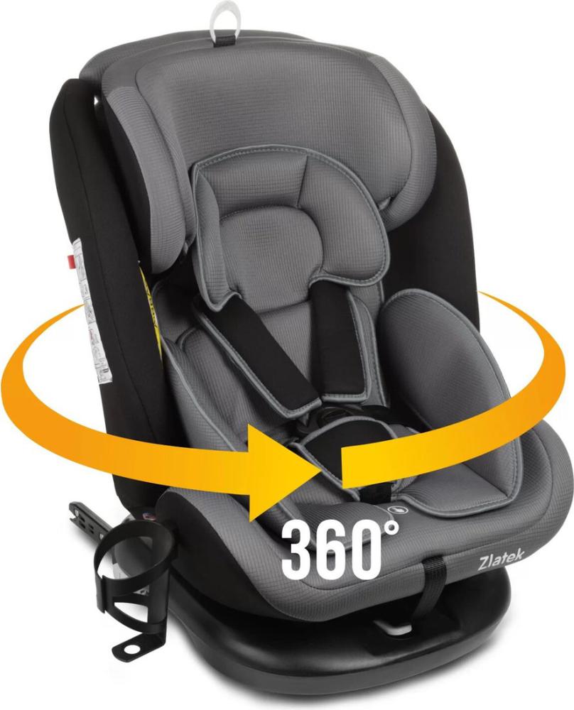 Детское автокресло Zlatek Cruiser Isofix Lux KRES3951 (серый/черный)
