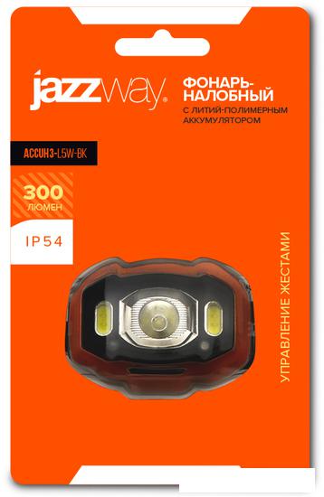 Фонарь JAZZway AccuH3-L5W-bk