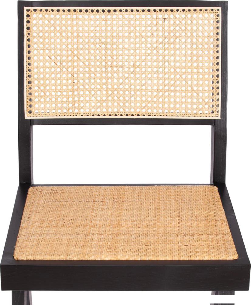 Стул TetChair Loki дерево вяз/ротанг 51x44x86 (черный)