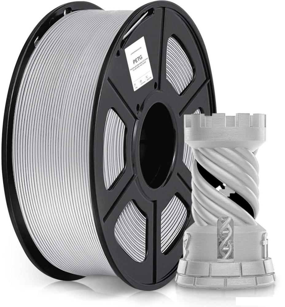 Филамент CACTUS CS-3D-PETG-1KG-SILVER 1.75 мм 1 кг