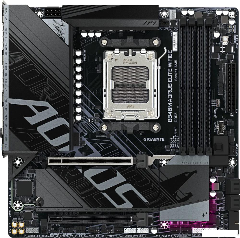 Материнская плата Gigabyte B840M Aorus Elite WiFi6e
