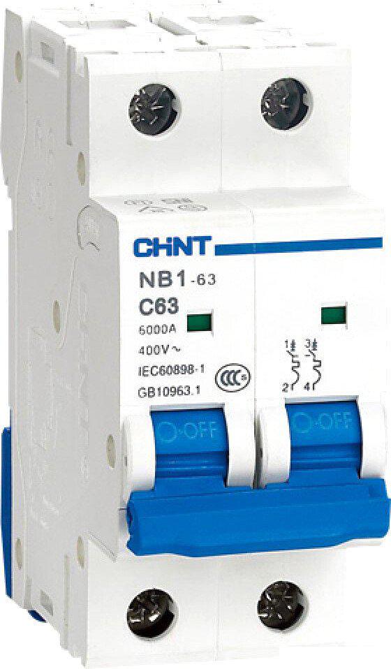 Выключатель автоматический Chint NB1-63 2P 3A 6кА C (DB) 179662