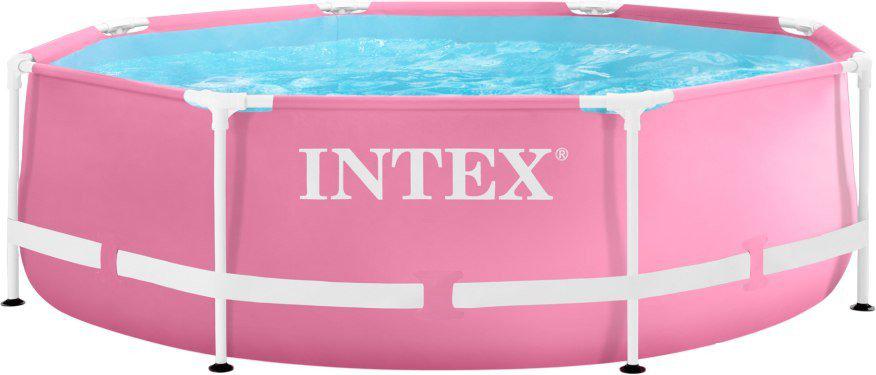 Бассейны Intex Pink Metal Frame 28290 (244х76 см)