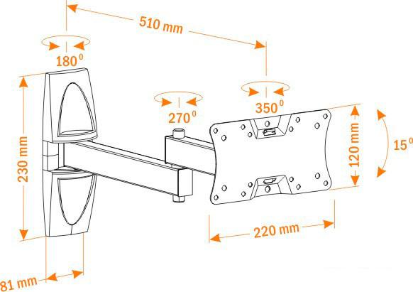 Кронштейн для телевизора Holder LCDS-5064