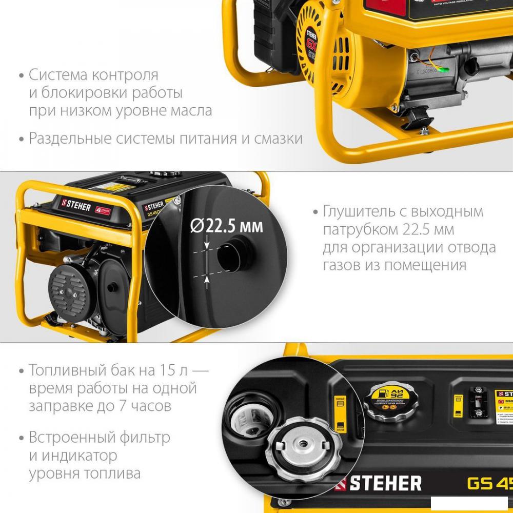 Бензиновый генератор Steher GS-4500