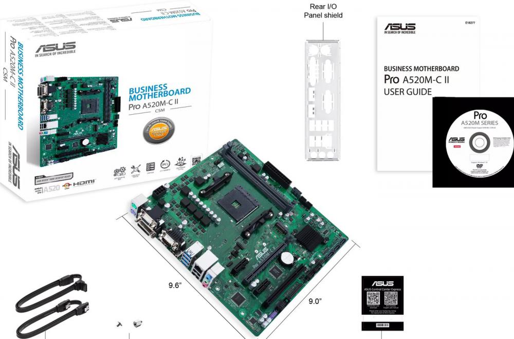 Материнская плата ASUS Pro A520M-C II/CSM