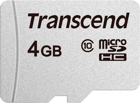 Карты памяти Transcend microSDHC 300S 4GB