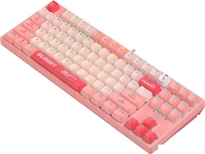 Клавиатура A4Tech Bloody S87 Energy Pink (Bloody BLMS Red Plus)