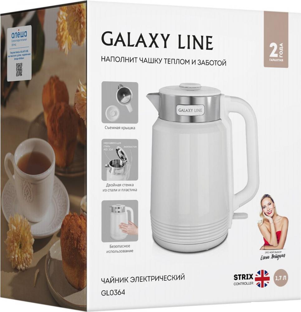 Электрический чайник Galaxy Line GL0364 (белый)