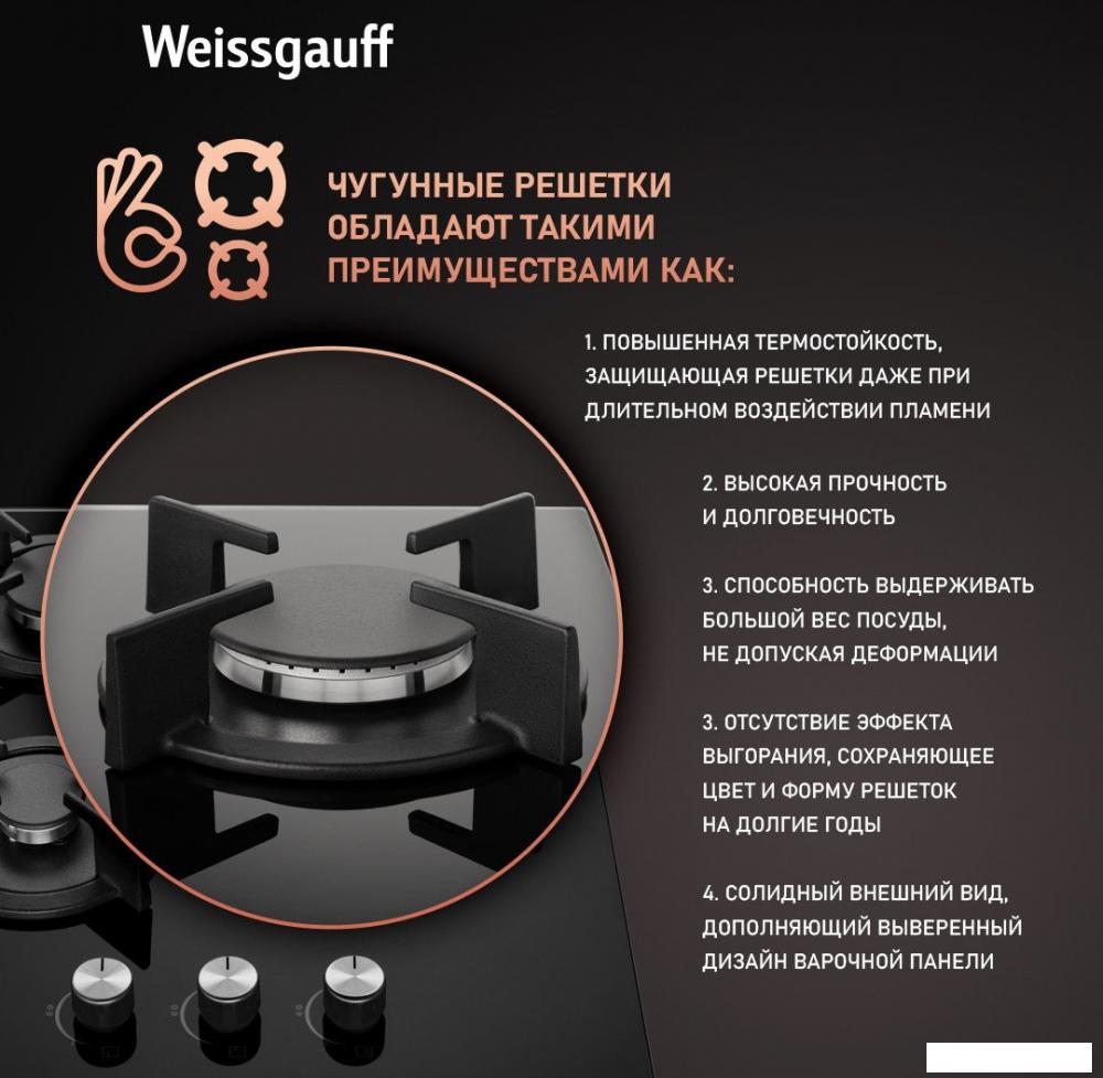 Варочные панели Weissgauff HG 430 BGH