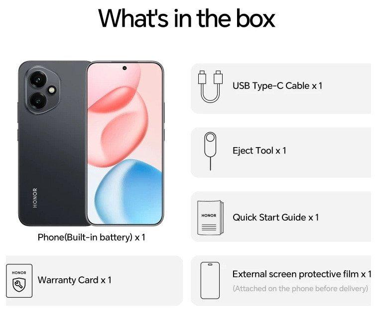 Телефон HONOR 400 12GB/512GB международная версия (черный)