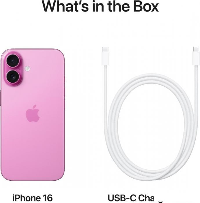 Смартфон Apple iPhone 16 128GB (розовый)